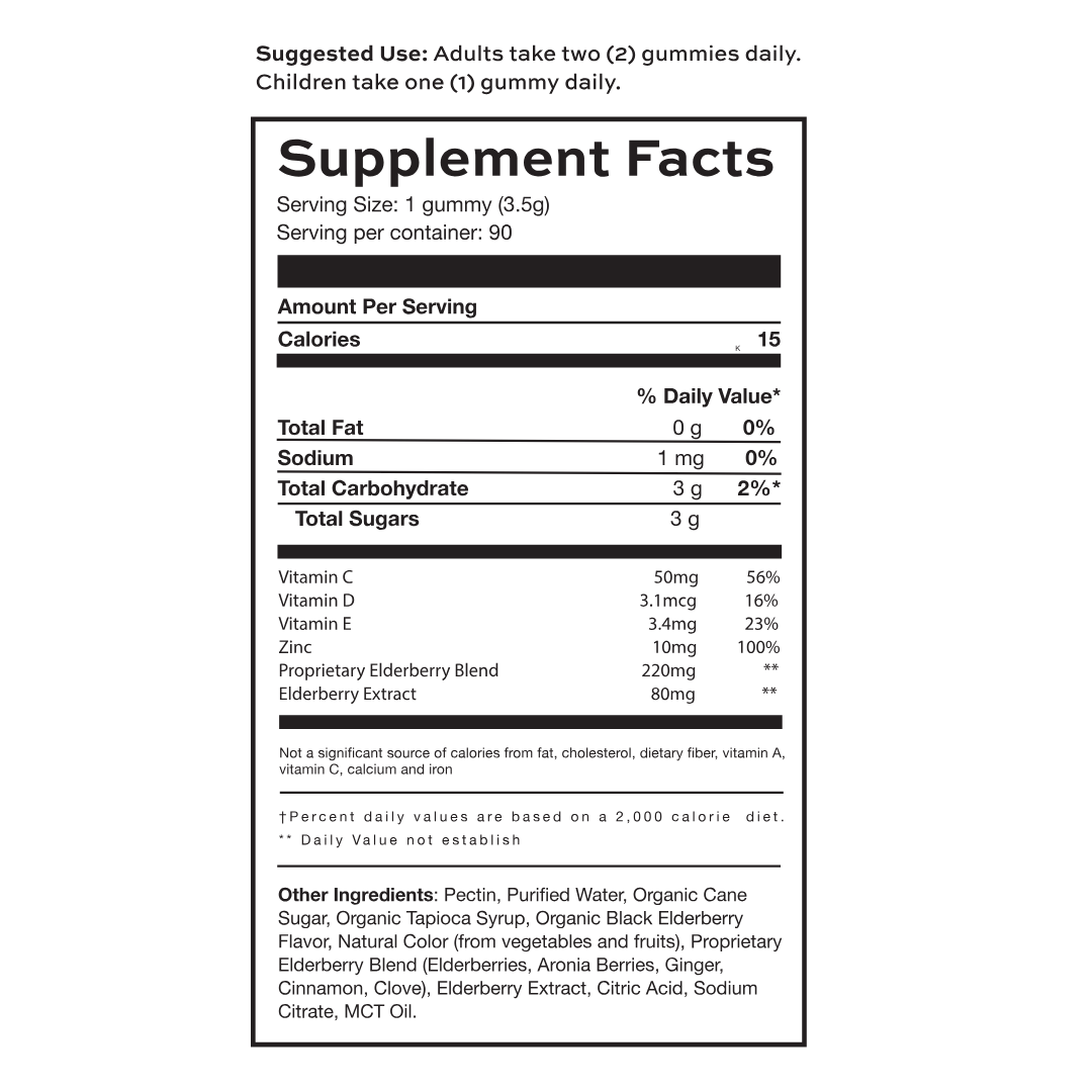 The Elderberry Co. Elderberry Immunity Gummies