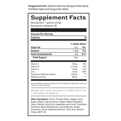 The Elderberry Co. Elderberry Immunity Gummies